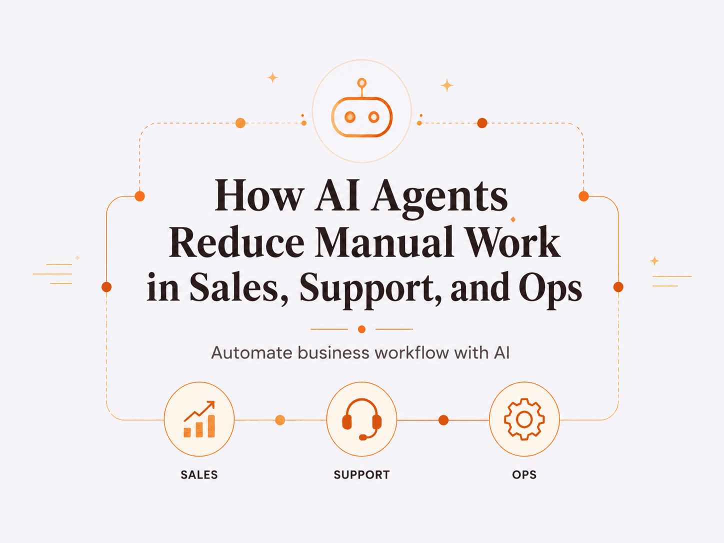 How AI Agents Reduce Manual Work In Sales, Support, and Ops
