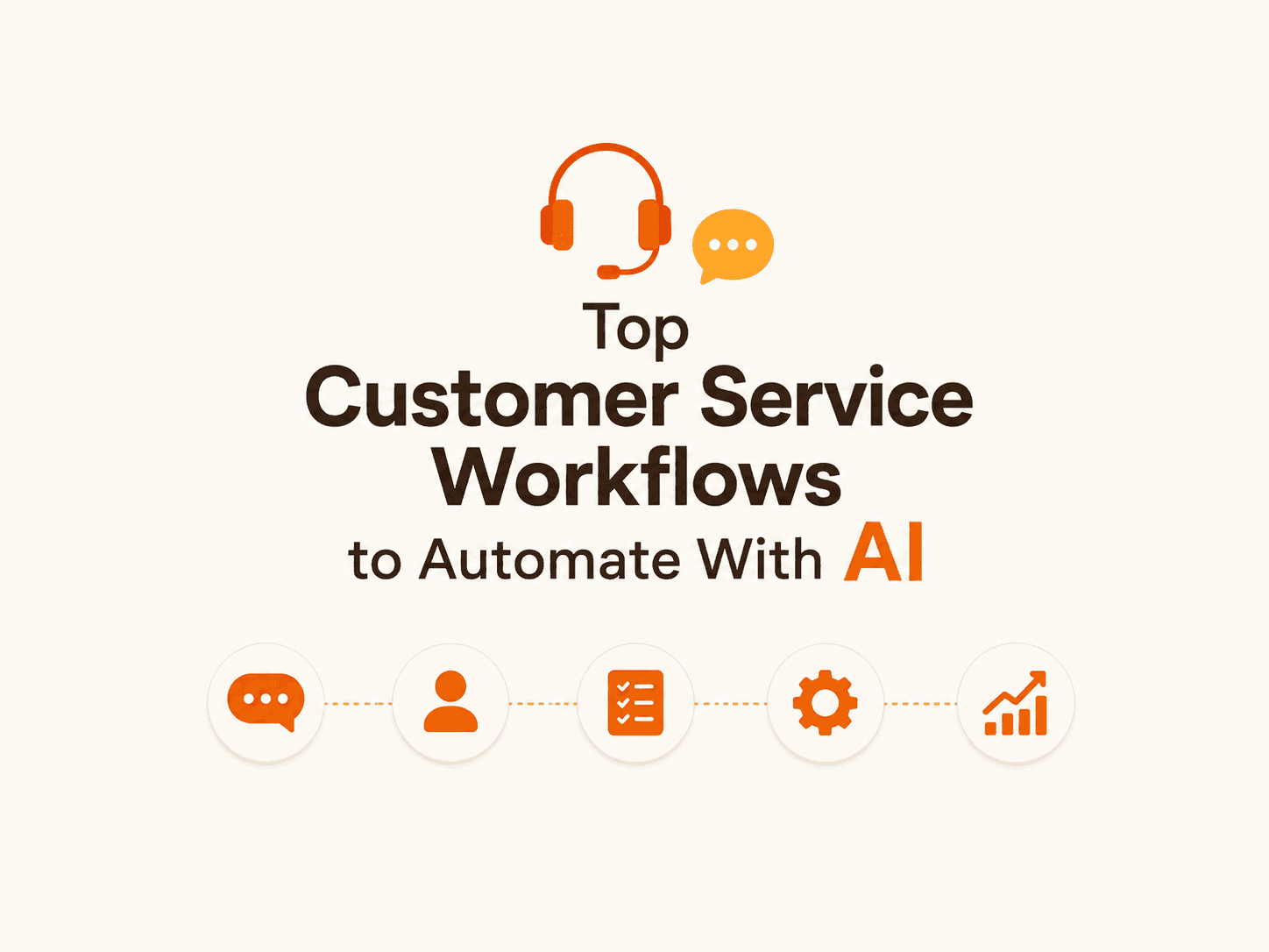 Top Customer Service Workflows to Automate With AI