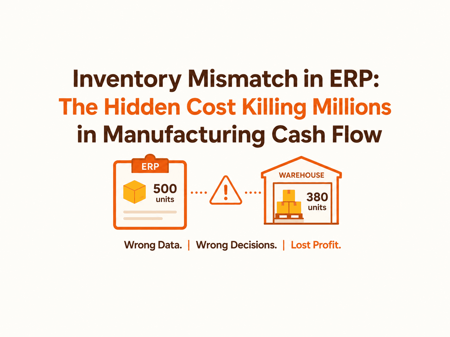 Inventory Mismatch in ERP: The Hidden Cost Killing Millions in Manufacturing Cash Flow